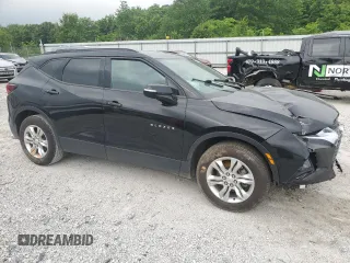 2020 Chevrolet Blazer LT with VIN 3GNKBCRSXLS682043, listed as a Copart auction lot 55614095 with Not provided miles and Salvage title. Bid and sale history available at DreamBid. Image 4.