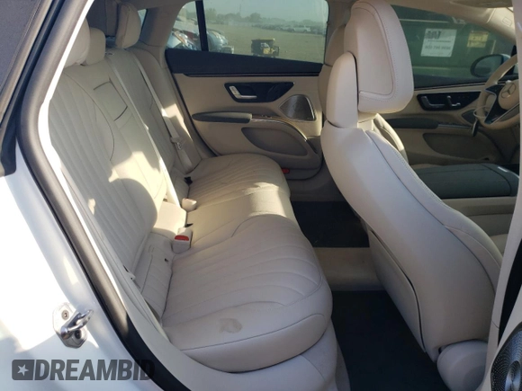 2023 Mercedes-Benz EQS with VIN W1KCG2DB9PA033976, listed as a Copart auction lot 70671834 with 7,253 mi miles and Salvage Title. Bid and sale history available at carsss.com. Image 10.