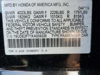 2019 Acura ILX Premium with VIN 19UDE2F71KA009226, listed as a Copart auction lot 54064895 with 77,540 mi miles and Salvage title. Bid and sale history available at DreamBid. Image 12.