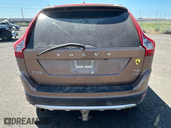 2012 Volvo XC60 3.0L with VIN YV4902DZ0C2250789, listed as a Copart auction lot 58187795 with Not provided miles and Salvage title. Bid and sale history available at DreamBid. Image 6.