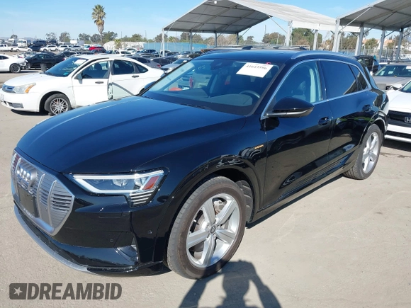 2019 Audi e-tron Premium Plus with VIN WA1LAAGE9KB021724, listed as a IAAI auction lot 41643596 with 34,804 mi miles. Bid and sale history available at carsss.com. Image 17.