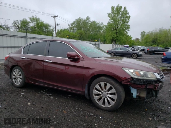 2013 Honda Accord EX-L with VIN 1HGCR2F82DA071858, listed as a Copart auction lot 55749865 with 89,042 mi miles and Salvage Title. Bid and sale history available at DreamBid. Image 4.