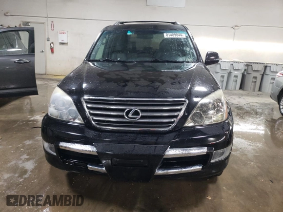 2009 Lexus GX 470 with VIN JTJBT20X990175379, listed as a Copart auction lot 81489044 with 135,386 mi miles and Salvage Title. Bid and sale history available at carsss.com. Image 5.