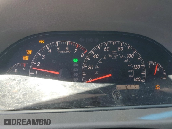 2005 Toyota Camry LE with VIN 4T1BF30K95U085720, listed as a Copart auction lot 56505775 with 161,151 mi miles and Clean Title. Bid and sale history available at DreamBid. Image 9.