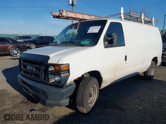 2008 Ford Econoline Cargo Commercial with VIN 1FTNE14W88DA37748, listed as a IAAI auction lot 41169318 with 352,872 mi miles. Bid and sale history available at carsss.com. Image 17.