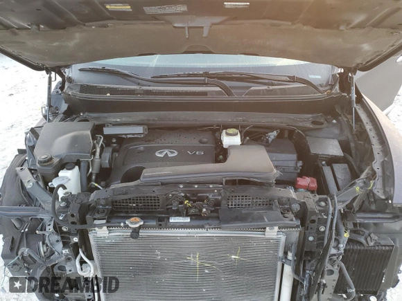 2015 Infiniti QX60 with VIN 5N1AL0MM7FC505044, listed as a Copart auction lot 50347925 with 82,514 mi miles and Salvage title. Bid and sale history available at DreamBid. Image 12.