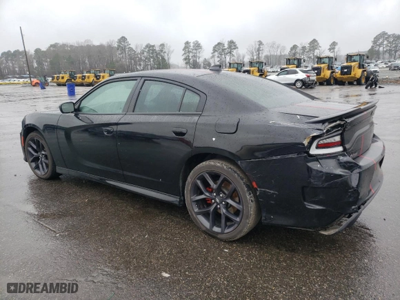 2021 Dodge Charger GT with VIN 2C3CDXHG4MH532594, listed as a Copart auction lot 45309185 with 73,287 mi miles and Salvage Title. Bid and sale history available at carsss.com. Image 2.