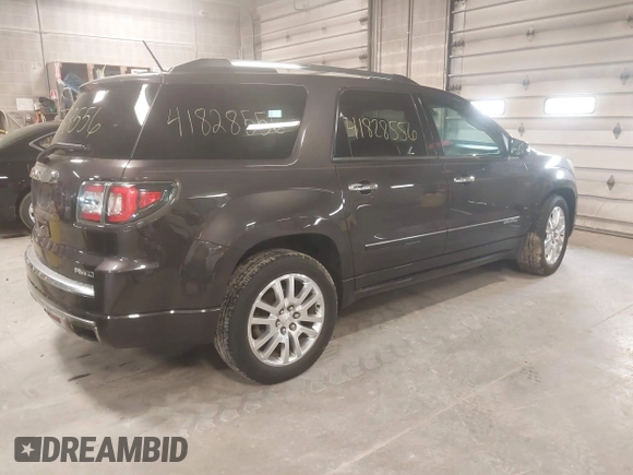 2015 GMC Acadia Denali with VIN 1GKKVTKD4FJ257360, listed as a IAAI auction lot 41828556 with 110,268 mi miles. Bid and sale history available at carsss.com. Image 4.