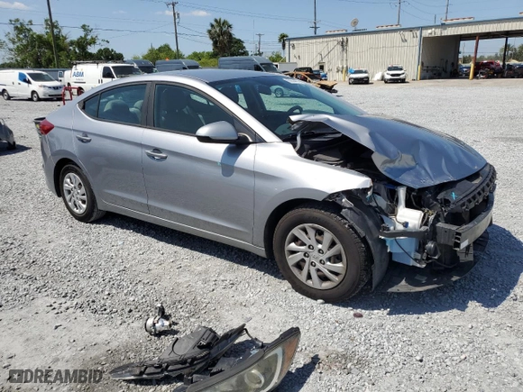 2017 Hyundai Elantra SE with VIN 5NPD74LF2HH184599, listed as a Copart auction lot 50594835 with 166,006 mi miles and Salvage Title. Bid and sale history available at carsss.com. Image 4.