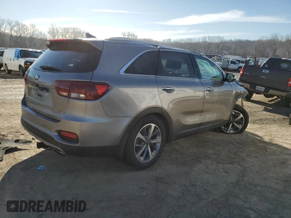 2019 Kia Sorento EX Sport V6 with VIN 5XYPH4A50KG456666, listed as a Copart auction lot 46849815 with 0 mi miles and Salvage Title. Bid and sale history available at carsss.com. Image 3.