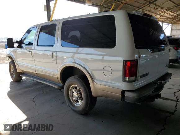 2001 Ford Excursion Limited с VIN 1FMSU43F71EA23909, выставлен на аукционе Copart как лот 49962255 с пробегом 252 585 миль миль и Списание • Salvage title. История ставок и продаж доступна на DreamBid. Изображение 2.