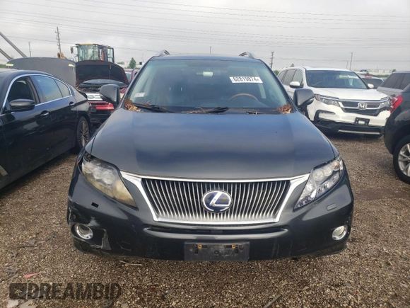 2010 Lexus RX 450h with VIN JTJBC1BA0A2016262, listed as a Copart auction lot 62819874 with 73,363 mi miles and Clean Title. Bid and sale history available at DreamBid. Image 5.