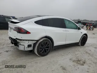 2017 Tesla Model X 90D z VIN 5YJXCBE22HF076134, wystawiony jako Copart lot #41828555 z przebiegiem 214 443 mil mil oraz Szkody całkowita. Historia ofert i sprzedaży dostępna na DreamBid. Obrazek 3.
