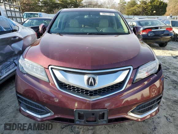 2017 Acura RDX w/Technology Pkg with VIN 5J8TB4H57HL035838, listed as a Copart auction lot 78511303 with 66,638 mi miles. Bid and sale history available at carsss.com. Image 5.
