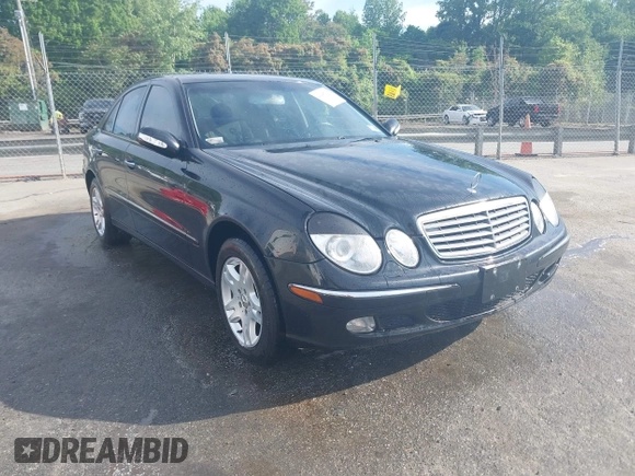 2003 Mercedes-Benz E-Class 3.2L with VIN WDBUF65J93X110625, listed as a IAAI auction lot 41485310 with 164,165 mi miles. Bid and sale history available at carsss.com. Image 1.