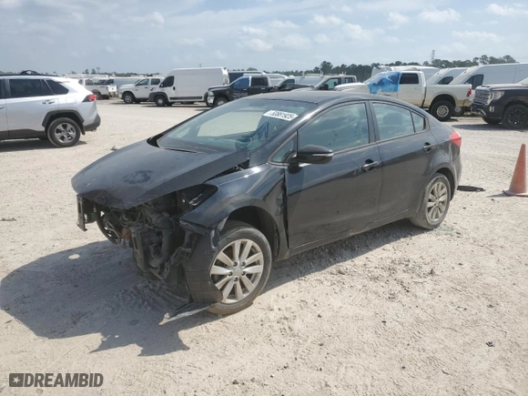 2014 Kia Forte LX with VIN KNAFX4A60E5057547, listed as a Copart auction lot 53881925 with 191,597 mi miles and Salvage Title. Bid and sale history available at carsss.com. Image 1.