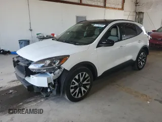2020 Ford Escape SE Sport Hybrid with VIN 1FMCU9BZ5LUC14427, listed as a Copart auction lot 57752255 with 8,683 mi miles and Salvage title. Bid and sale history available at DreamBid. Image 1.