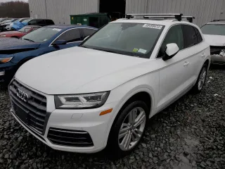 2018 Audi Q5 Premium Plus with VIN WA1BNAFY8J2012393, listed as a Copart auction lot 68498832 with 0 mi miles. Bid and sale history available at carsss.com. Image 1.