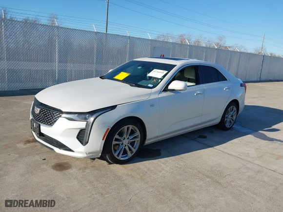 2023 Cadillac CT4 Luxury with VIN 1G6DJ5RK0P0111175, listed as a IAAI auction lot 41764548 with 48,394 mi miles. Bid and sale history available at carsss.com. Image 18.