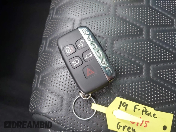 2019 Jaguar F-Pace SVR with VIN SADCZ2EE6KA607539, listed as a IAAI auction lot 42426049 with Not provided miles and . Bid and sale history available at DreamBid. Image 11.