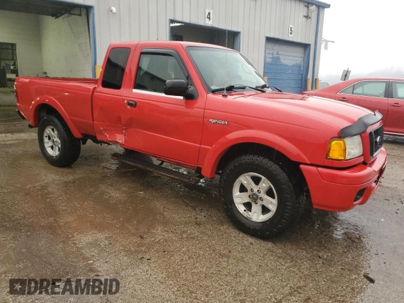 2004 Ford Ranger XL Fleet with VIN 1FTZR45E04TA18303, listed as a Copart auction lot 46085975 with 176,909 mi miles and Salvage Title. Bid and sale history available at DreamBid. Image 4.