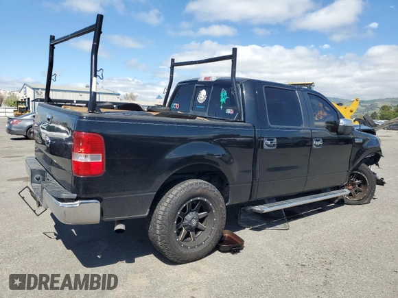 2005 Ford F-150 XLT with VIN 1FTPW12595FA08646, listed as a Copart auction lot 50654765 with 183,279 mi miles and Salvage Title. Bid and sale history available at carsss.com. Image 3.