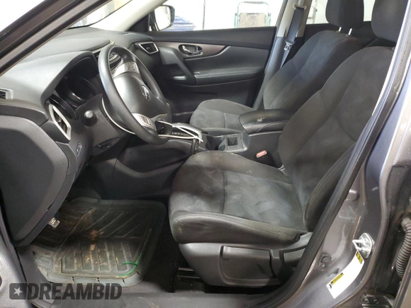 2016 Nissan Rogue S with VIN KNMAT2MT1GP593770, listed as a Copart auction lot 51337295 with 48,437 mi miles and Salvage Title. Bid and sale history available at DreamBid. Image 7.
