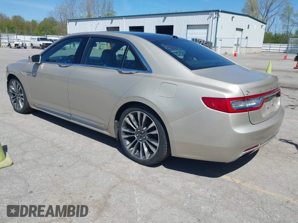 2017 Lincoln Continental Reserve with VIN 1LN6L9NP9H5616821, listed as a IAAI auction lot 42217250 with 88,138 mi miles and . Bid and sale history available at DreamBid. Image 3.