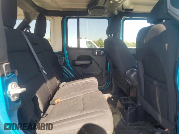 2020 Jeep Wrangler Unlimited Sport S with VIN 1C4HJXDG7LW110125, listed as a Copart auction lot 62470755 with 81,594 mi miles and Salvage title. Bid and sale history available at DreamBid. Image 10.