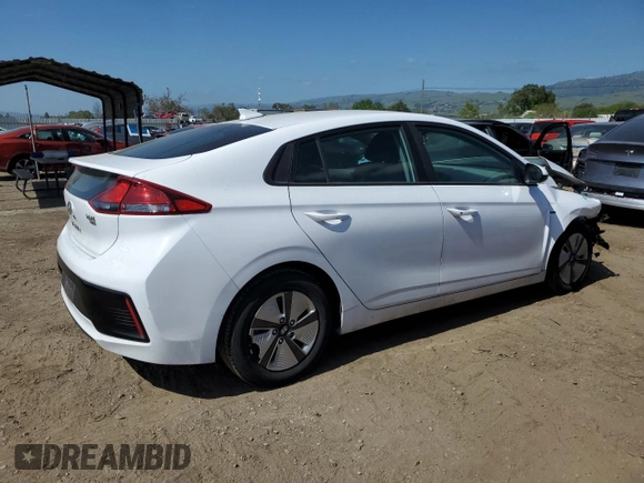 2018 Hyundai Ioniq Blue with VIN KMHC65LCXJU066060, listed as a Copart auction lot 53742275 with 145,721 mi miles and Salvage Title. Bid and sale history available at DreamBid. Image 3.
