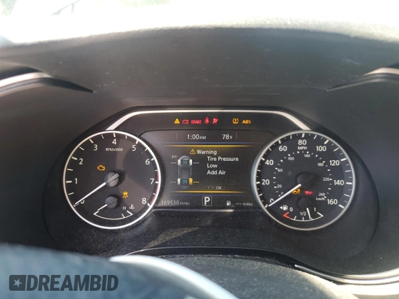 2018 Nissan Maxima SV with VIN 1N4AA6AP0JC389017, listed as a Copart auction lot 57117885 with 169,538 mi miles and Salvage title. Bid and sale history available at DreamBid. Image 9.