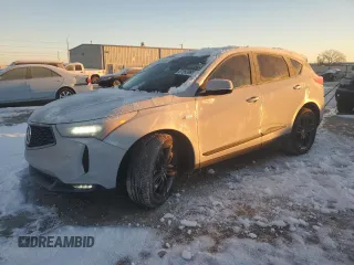 2023 Acura RDX w/A-Spec Package with VIN 5J8TC1H62PL006458, listed as a Copart auction lot 87893995 with 9,407 mi miles and Salvage title. Bid and sale history available at DreamBid. Image 1.