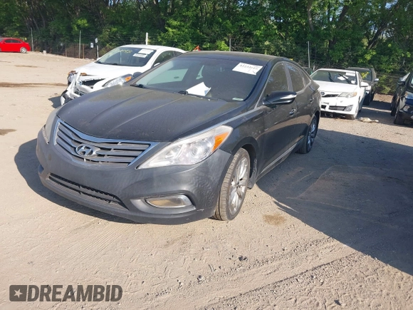 2013 Hyundai Azera with VIN KMHFH4JG9DA198966, listed as a IAAI auction lot 42232410 with 177,041 mi miles and . Bid and sale history available at DreamBid. Image 2.