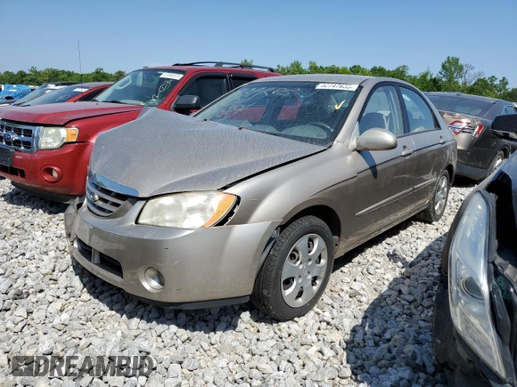 2006 Kia Spectra EX z VIN KNAFE121265353582, wystawiony jako Copart lot #52747635 z przebiegiem 99 087 mil mil oraz Szkoda całkowita • Salvage title. Historia ofert i sprzedaży dostępna na DreamBid. Obrazek 1.