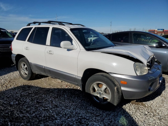 2002 Hyundai Santa Fe GLS with VIN KM8SC73D92U238329, listed as a Copart auction lot 85216264 with 107,371 mi miles and Salvage Title. Bid and sale history available at carsss.com. Image 4.