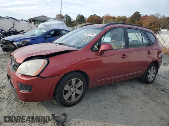 2008 Kia Rondo LX with VIN KNAFG526787195728, listed as a Copart auction lot 78277064 with 117,474 mi miles and Salvage Title. Bid and sale history available at carsss.com. Image 1.
