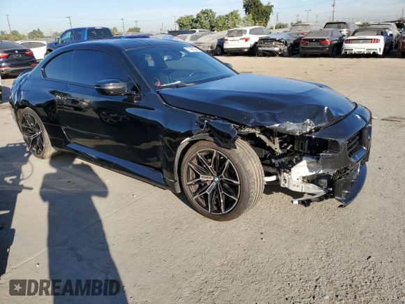 2024 BMW M2 with VIN 3MF13DM06R8E28720, listed as a Copart auction lot 77493254 with 5,913 mi miles and Salvage Title. Bid and sale history available at carsss.com. Image 4.