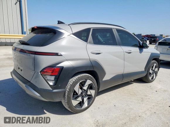 2024 Hyundai Kona Limited with VIN KM8HE3A32RU090154, listed as a Copart auction lot 52388295 with 4,184 mi miles and Salvage Title. Bid and sale history available at carsss.com. Image 3.