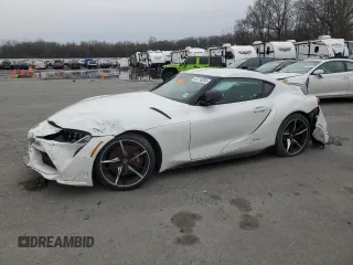 2021 Toyota GR Supra 3.0 with VIN WZ1DB0C05MW043065, listed as a Copart auction lot 43715255 with 0 mi miles and Clean Title. Bid and sale history available at carsss.com. Image 1.