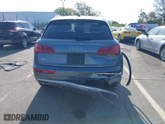 2020 Audi Q5 Premium with VIN WA1ANAFY2L2067095, listed as a IAAI auction lot 41929682 with 56,780 mi miles and . Bid and sale history available at DreamBid. Image 16.