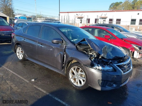 2013 Nissan Sentra SR with VIN 3N1AB7AP3DL782583, listed as a IAAI auction lot 41878238 with 188,617 mi miles. Bid and sale history available at carsss.com. Image 1.