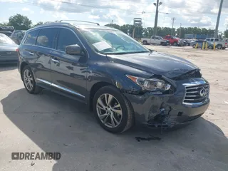 2014 Infiniti QX60 z VIN 5N1AL0MNXEC507250, wystawiony jako IAAI lot #42270751 z przebiegiem 28 967 mil mil oraz . Historia ofert i sprzedaży dostępna na DreamBid. Obrazek 1.