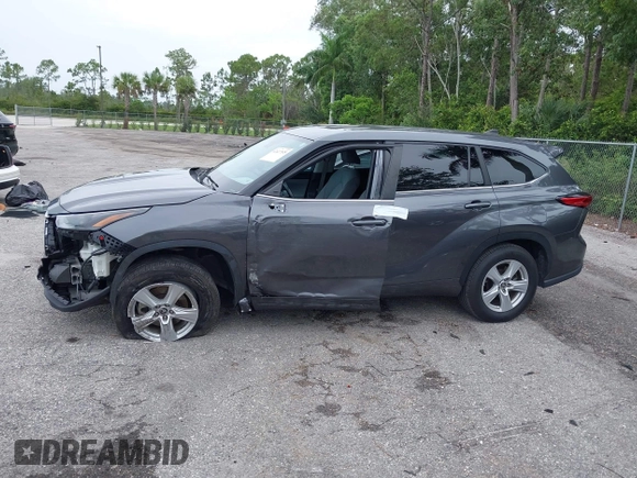 2023 Toyota Highlander L with VIN 5TDKDRAH6PS028110, listed as a IAAI auction lot 42427535 with 47,040 mi miles and . Bid and sale history available at DreamBid. Image 15.