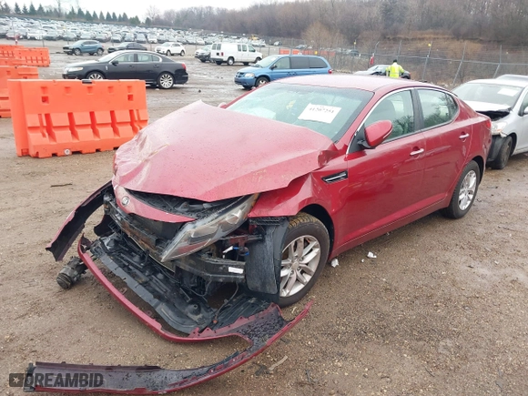 2013 Kia Optima LX with VIN 5XXGM4A78DG174067, listed as a IAAI auction lot 41207251 with 127,200 mi miles. Bid and sale history available at carsss.com. Image 18.