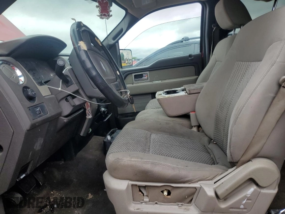 2009 Ford F-150 XL with VIN 1FTRW12889FA57183, listed as a Copart auction lot 58434525 with 207,526 mi miles and Salvage title. Bid and sale history available at DreamBid. Image 7.