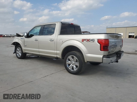 2018 Ford F-150 XL with VIN 1FTEW1E55JFB11639, listed as a Copart auction lot 53542705 with 39,367 mi miles and Salvage Title. Bid and sale history available at carsss.com. Image 2.