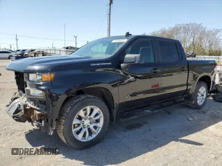 2021 Chevrolet Silverado 1500 Custom with VIN 1GCPYBEK1MZ218107, listed as a Copart auction lot 51285875 with 92,619 mi miles and Salvage Title. Bid and sale history available at DreamBid. Image 1.