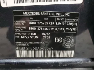 2011 Mercedes-Benz GL-Class GL 350 BlueTEC with VIN 4JGBF2FE6BA663569, listed as a Copart auction lot 49327495 with 245,131 mi miles and Clean Title. Bid and sale history available at carsss.com. Image 14.
