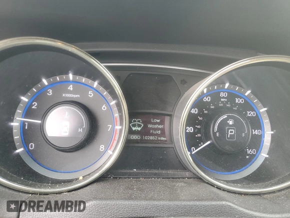 2012 Hyundai Sonata Limited z VIN 5NPEC4AB9CH334748, wystawiony jako Copart lot #60392675 z przebiegiem 102 852 mil mil oraz Czysty tytuł • Clean title. Historia ofert i sprzedaży dostępna na DreamBid. Obrazek 9.