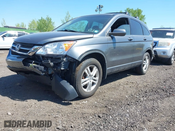 2011 Honda CR-V EX-L with VIN JHLRE4H76BC003099, listed as a IAAI auction lot 42115963 with 166,297 mi miles. Bid and sale history available at carsss.com. Image 2.